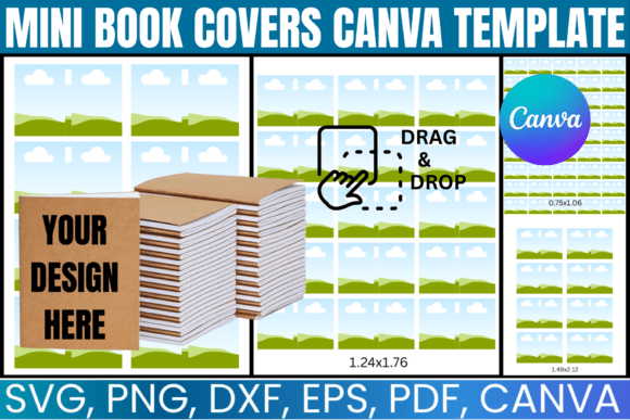 Download Mini Book Covers Canva Editable Template - Premium Resources