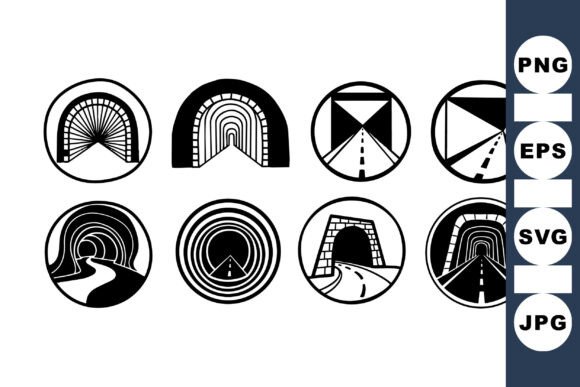 Download Geometric Tunnel Icon Set - Tunnel Collection