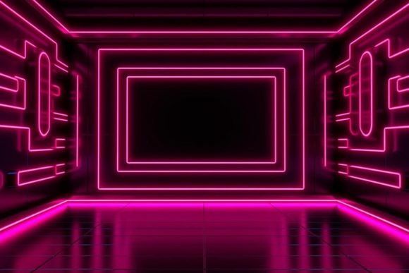 Download Neon Tunnel Neon Background - Tunnel Collection
