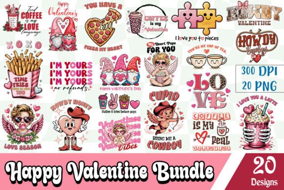 Download Happy Valentine Sublimation Bundle - Happy Collection