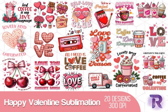 Download Happy Valentine Sublimation Bundle - Happy Collection