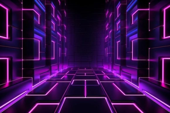 Download Illustration Tunnel Neon Background - Tunnel Collection