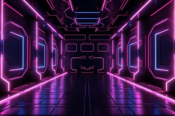 Download Neon Tunnel Neon Background - Tunnel Collection