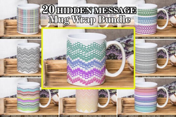 Download Hidden Swear Message Mug Wrap Bundle - Message Collection