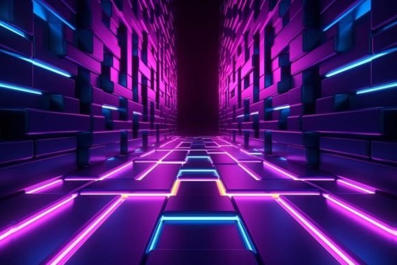 Download Neon Tunnel Neon Background - Tunnel Collection