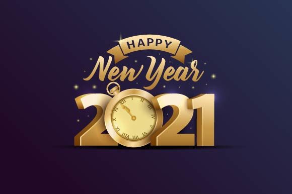 Download Happy New Year 2021 Golden Shine - Happy Collection