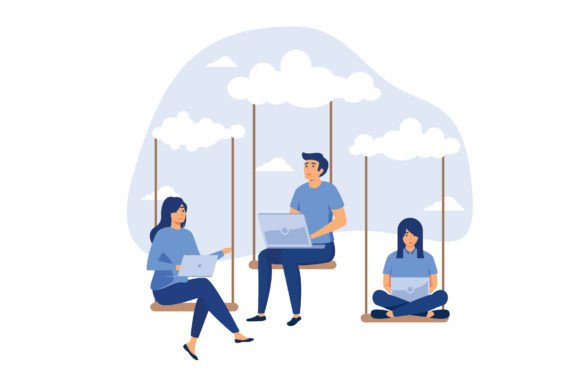 Download Cloud Computing, Remote Work on Company - Computing Collection