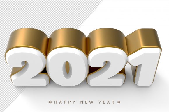 Download Gold Happy New Year 2021 3d Text - Happy Collection