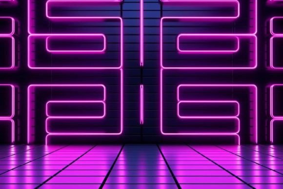 Download Illustration Tunnel Neon Background - Tunnel Collection