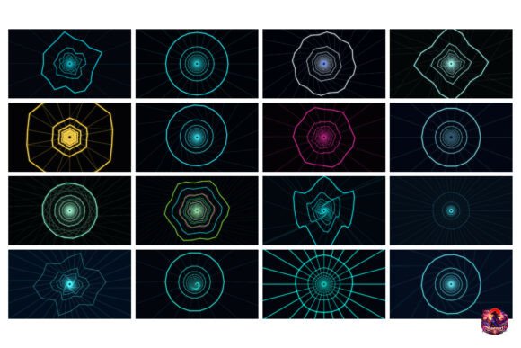 Download Geometric Line Tunnel for Designers - Tunnel Collection