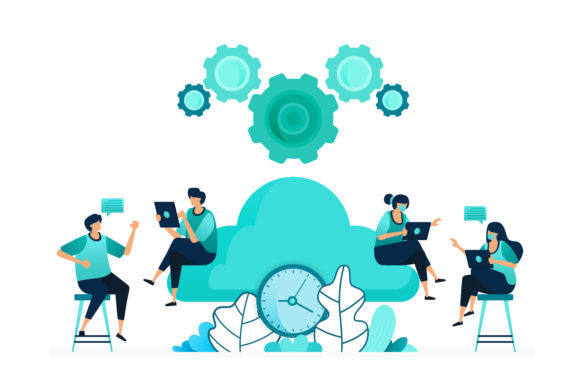Download Computing Time on Cloud Network Hosting - Computing Collection