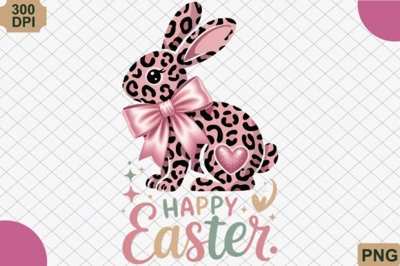 Download Happy Easter Leopard Bunny PNG - Happy Collection