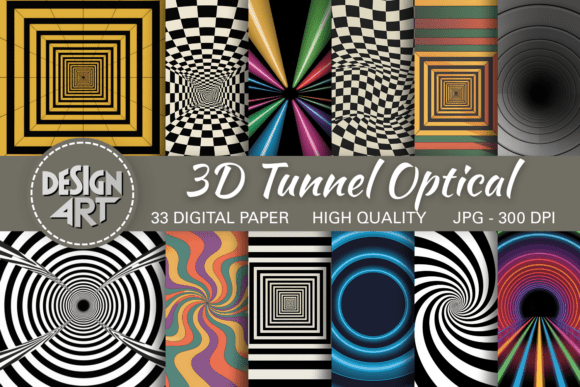 Download 3D Tunnel Optical Pattern - Tunnel Collection