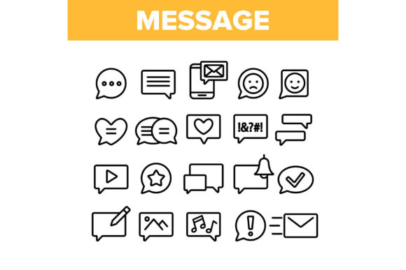 Download Collection Different SMS Message Icons - Message Collection