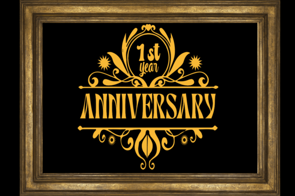 Download 1st Anniversary SVG Editable Design - Premium Resources